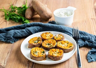 Zerdrückte Süßkartoffeln