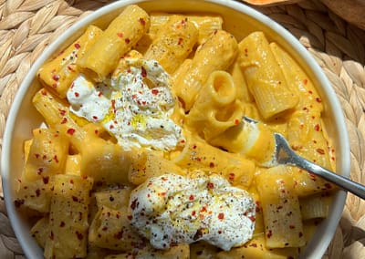 Sweetpotato Alfredo Pasta