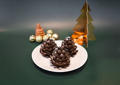 Sweetpotato Chocolate Pinecones