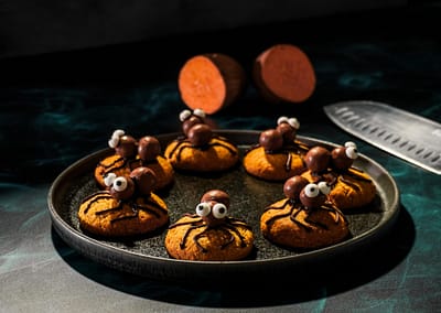 Sweetpotato Spider Cookies