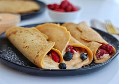 Sweetpotato Crepe with Sweetpotato Cream