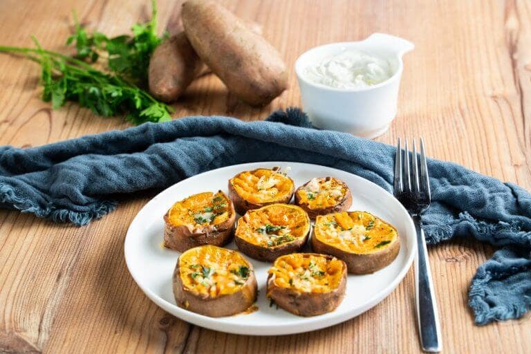 Smashed Sweetpotatoes