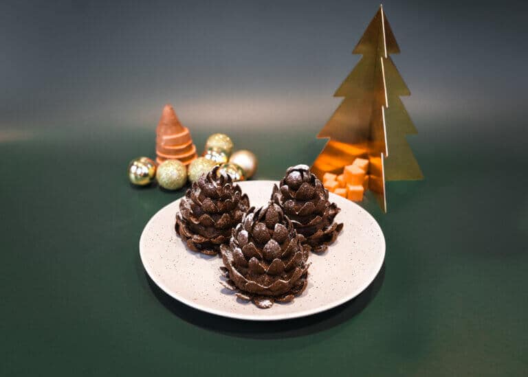 Sweetpotato Chocolate Pinecones