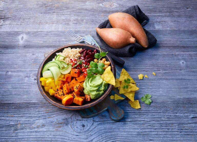 Sweetpotato Burrito Bowl - North Carolina Sweetpotatoes