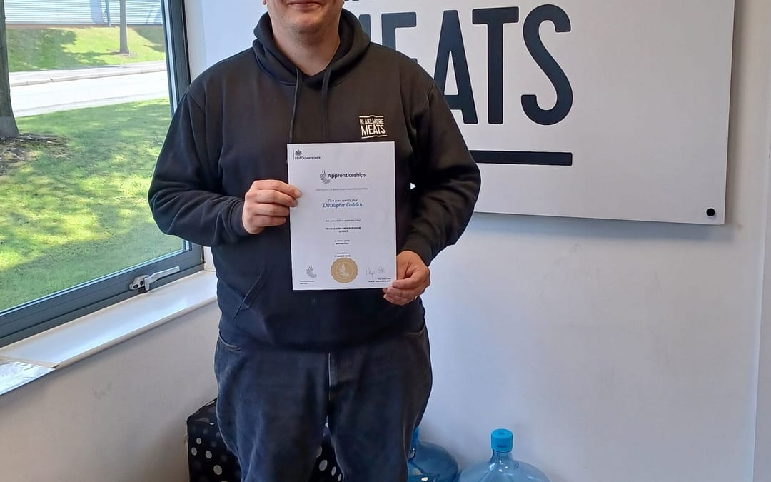 PTP Distinction Achieved by Chris Caddick