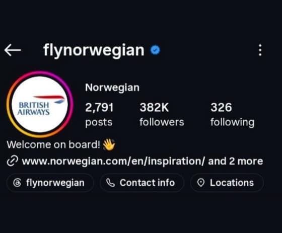Fly norwegian after