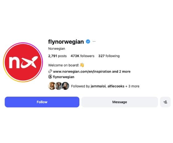 Fly norwegian before